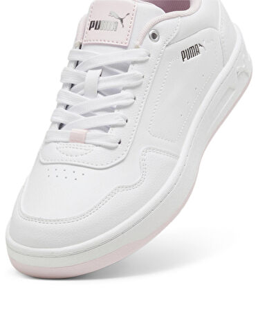Puma Court Classy Beyaz-Pembe Kadın Günlük Ayakkabı
