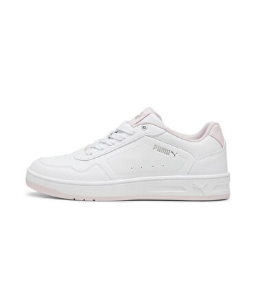 Puma Court Classy Beyaz-Pembe Kadın Günlük Ayakkabı