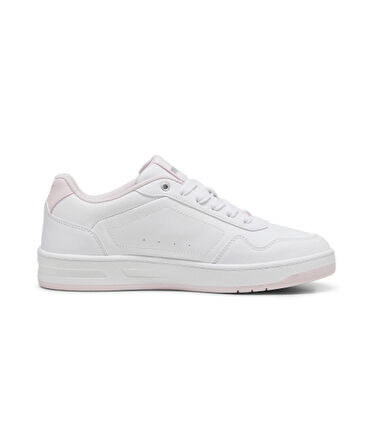 Puma Court Classy Beyaz-Pembe Kadın Günlük Ayakkabı