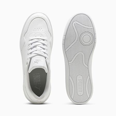 Puma Court Classy Beyaz-Gümüş Kadın Günlük Ayakkabı
