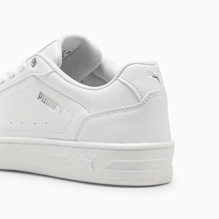 Puma Court Classy Beyaz-Gümüş Kadın Günlük Ayakkabı