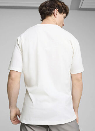 Puma 67891302 RAD/CAL Tee PUMA White Beyaz Yuvarlak Yaka Regular Fit Düz Erkek T-Shirt