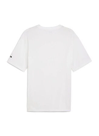Puma 67891302 RAD/CAL Tee PUMA White Siyah Yuvarlak Yaka Regular Fit Düz Erkek T-Shirt