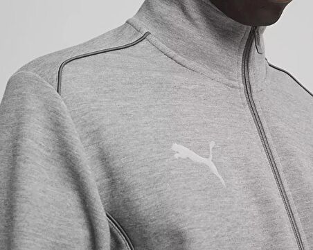 Puma Teamfinal Casuals Hooded Erkek Futbol Ceketi 65852833 Gri