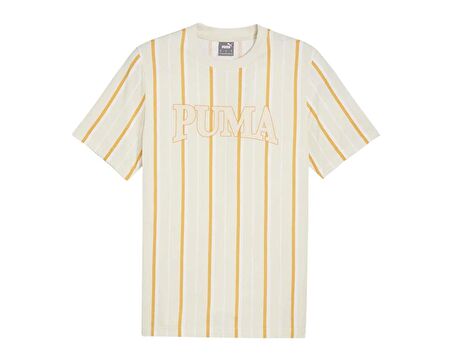 Puma Puma Squad Aop Tee Erkek Günlük Tişört 67897387 Bej