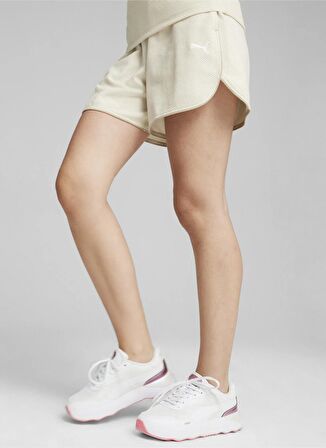 Puma 67870187 HER Shorts Beyaz Kadın Lastikli Bel Şort