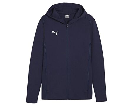 Puma Teamfinal Casuals Hooded Erkek Futbol Ceketi 65852806 Lacivert