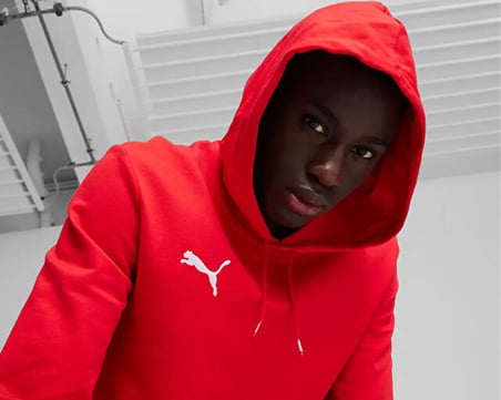 Puma Teamgoal Casuals Hoody Erkek Futbol Sweatshirts 65861801 Kırmızı
