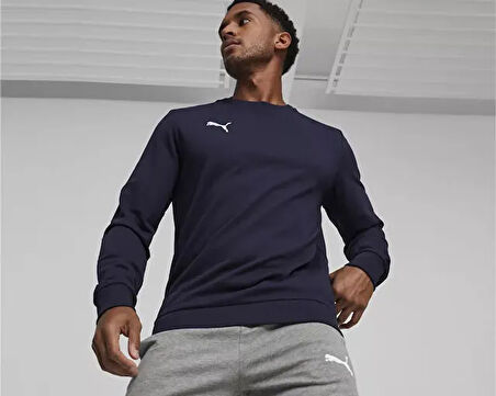 Puma Teamgoal Casuals Crew Neck S Erkek Futbol Sweatshirts 65859206 Lacivert