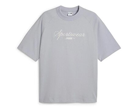 Puma Classics+ Tee Erkek Günlük Tişört 62427263 Gri