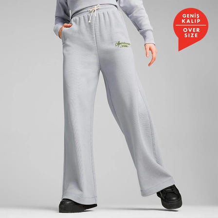 Puma Classics+ Relaxed Sweatpants Kadın Günlük Eşofman Altı 62427463 Gri