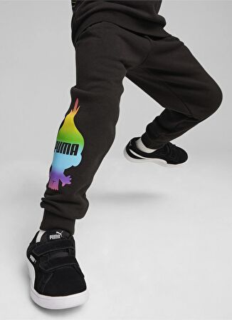 Puma Dar Paça Siyah Erkek Eşofman Altı 62483001-PUMA X TROLLS Sweatpants