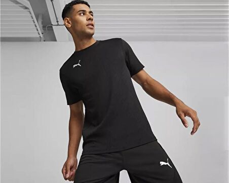 Puma Teamfinal Training Jersey Erkek Futbol Antrenman Tişörtü 65855703 Siyah