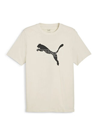 67970587 DESERT ROAD Graphic Tee Al Beyaz Yuvarlak Yaka Regular Fit Baskılı Erkek T-Shirt