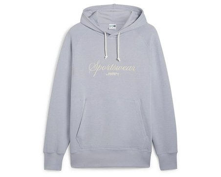 Puma Classics+ Hoodie Erkek Günlük Sweatshirts 62427563 Gri