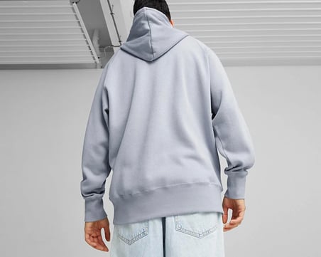 Puma Classics+ Hoodie Erkek Günlük Sweatshirts 62427563 Gri