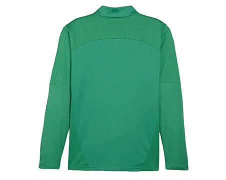 Puma Teamfinal Training 1/4 Zip Erkek Futbol Antrenman Uzun Kollu Tişört 65855105 Yeşil