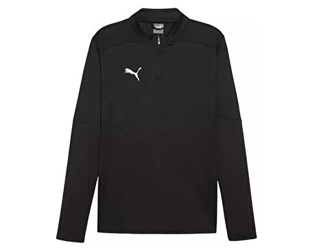 Puma Teamfinal Training 1/4 Zip Top Erkek Futbol Antrenman Uzun Kollu Üst 65855103 Siyah