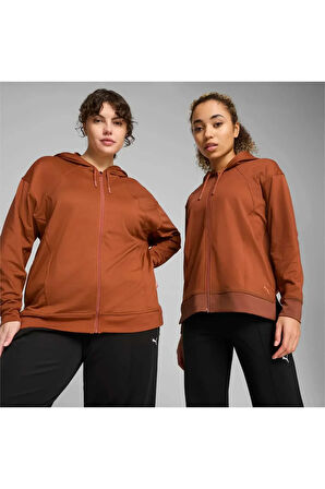 CLOUDSPUN Tam Fermuarlı Kadın Antrenman Kapüşonlu Sweatshirt