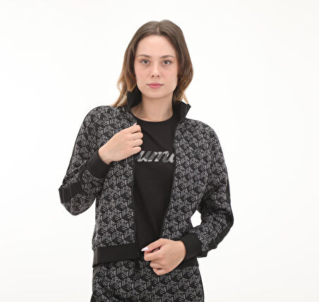 625601-01 Puma T7 Aop Track Jacket Kadın Ceket Siyah