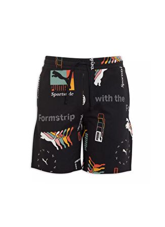 Puma Bağlamalı Bel Normal Siyah Erkek Şort 62442201-CLASSICS BRAND LOVE Shorts