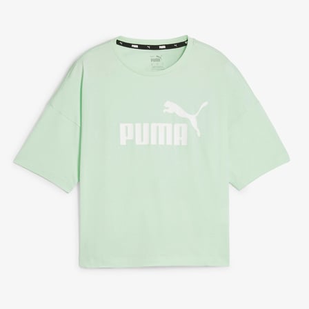 Puma Essentials Cropped Logo Kadın Beyaz T-Shirt