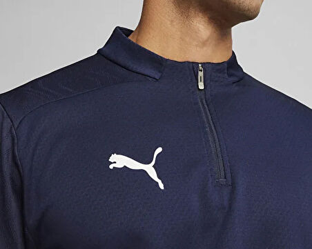 Puma Teamfinal Training 1/4 Zip Erkek Futbol Antrenman Uzun Kollu Üst 65855106 Lacivert