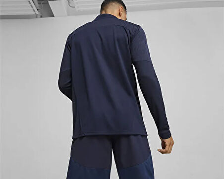 Puma Teamfinal Training 1/4 Zip Erkek Futbol Antrenman Uzun Kollu Üst 65855106 Lacivert