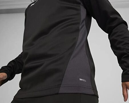 Puma Teamgoal Training 1/4 Zıp Top Erkek Futbol Antrenman Sweatshirts 65862903 Siyah