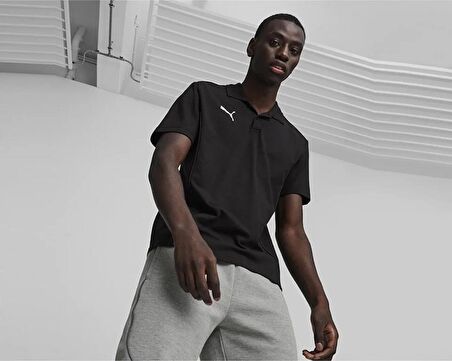 Puma Teamfinal Casuals Polo Erkek Futbol Polo Tişörtü 65853503 Siyah