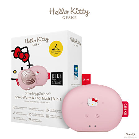 Hello Kitty Soğutma ve Isıtmalı, Led Terapili Yüz Maskesi Bakım Cihazı | Sonic Warm & Cool Mask 