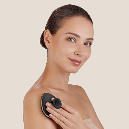 Metal Detaylı Yumuşak Silikonlu Vücut Temizleme Fırçası | Body Brush