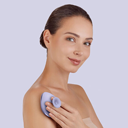 Metal Detaylı Yumuşak Silikonlu Vücut Temizleme Fırçası | Body Brush