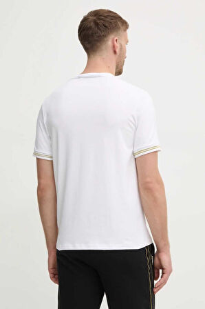 Karl Lagerfeld Erkek Bisiklet Yaka T-Shirt Beyaz 755463551235 T-SHIRT CREWNECK