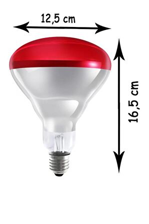 Ledvance 250W Infrared Kırmızı Ampul E27 Isıtıcılı Lamba Kırmızı Işık