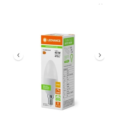 Osram Ledvance Ledvance 4,9W Dimmer Edilebilir E14 Sari İsik Led Mum Ampul 4099854044052