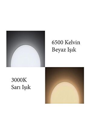 Ledvance 12W Led Plafonyer 3000K Sarı Işık Tavan Armatür Banyo Lambası