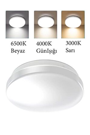 Osram - Ledvance 12W Led Plafonyer 6500K Beyaz Işık - Tavan Armatür Banyo Lambası