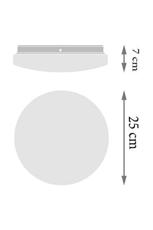 Osram - Ledvance 18W Led Plafonyer 6500K Beyaz Işık Tavan Lamba Banyo Armatür