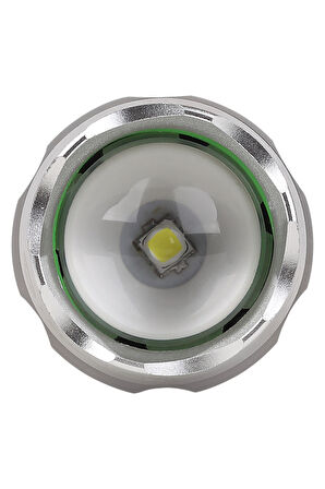 Ledvace Led Tactic 5W 6500K 60-100-300lm IP22 5 Farklı Mod Beyaz Işık Şarjlı El Feneri