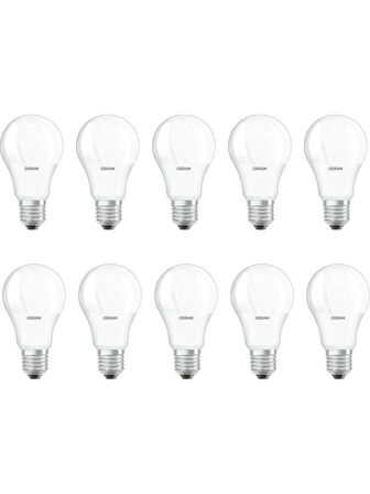 OSRAM 8,5W 806 lm E27 Duylu Beyaz Işık Ampul  10lu paket
