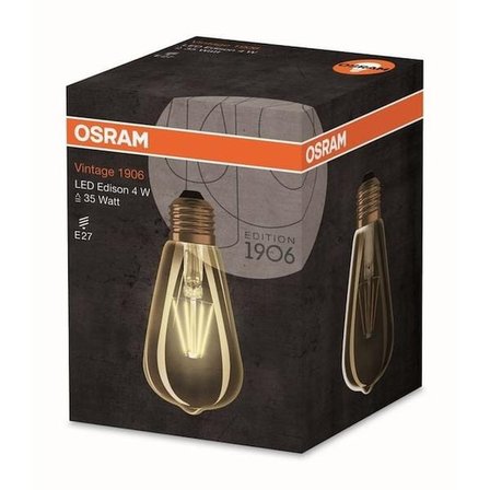 Osram LED Vintage Gold Edison 6.5W 2700K 806LM E27  - Ampul - Sarı Işık