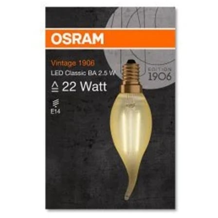 Osram LED Filament 4W 2700K 470LM E14 Duy Kıvrık Uç   Ampul - Beyaz Işık