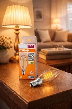 Osram 4W (40W) E14 Rustik Dim Led Mum Ampul 2700K - Sarı Işık
