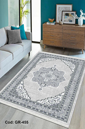 Pamuk Dokuma Taban Kaymaz Yıkanabilir Klasik Desenli  Salon Halısı Mutfak Halısı Koridor Halısı