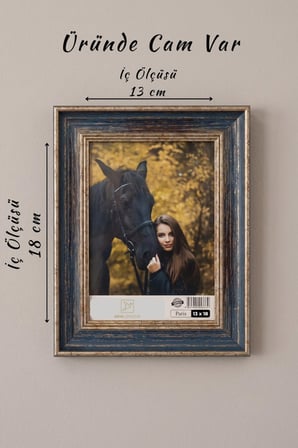 Rustik Seri 13 x 18 Fotoğraf Çerçevesi Camlı Dekoratif Duvar&Masa Plastik Çerçeve
