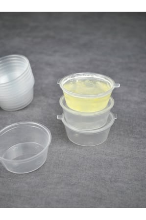 20 Adet Sızdırmaz 60 ml Mini Plastik Saklama Kabı Sosluk Buzluk Kabı, Et Suyu, Kemik Suyu, Sos Kabı