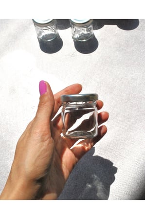 6 Adet 40 ml Silver Cam Mini Kavanoz Gümüş Kapak Numune Mama Hediyelik Hobi Düğün Nişan