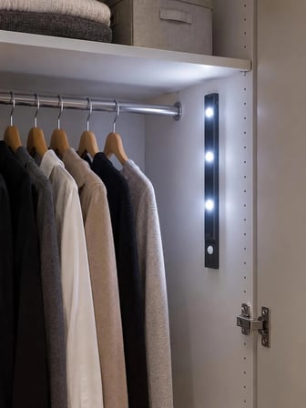Dolap Raf İçi Mutfak Tezgah 3 Renkli Aydınlatma Hareket Sensörlü 40 Cm Led Şarjlı