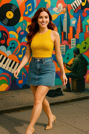 Kadın Crop Çeşitleri (ÇITÇITLI - DÜZ), ( Farklı Renkler Ve 30 - 33 - 40 - 50 Cm Uzunluklar da)